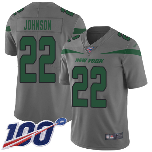 New York Jets Limited Gray Men Trumaine Johnson Jersey NFL Football #22 100th Season Inverted Legend